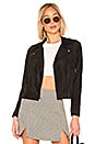 view 1 of 5 Not Your Baby Faux Suede Jacket in Black