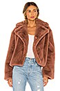 view 1 of 4 Big Time Plush Faux Fur Jacket in Rose Taupe