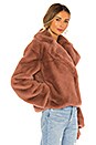 view 2 of 4 Big Time Plush Faux Fur Jacket in Rose Taupe