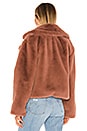 view 3 of 4 Big Time Plush Faux Fur Jacket in Rose Taupe