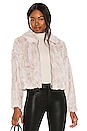 view 1 of 4 Just Fuzz Faux Fur Jacket in Light Tan
