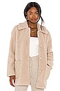 view 1 of 4 MANTEAU YETI-TO-WEAR in Light Tan