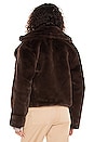 view 3 of 4 Big Time Plush Faux Fur Jacket in Dark Espresso