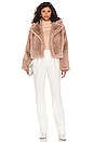 view 4 of 4 Big Time Plush Faux Fur Jacket in Light Taupe