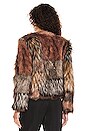 view 3 of 4 Patch My Drift Faux Fur Jacket in Multi