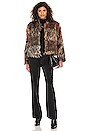 view 4 of 4 Patch My Drift Faux Fur Jacket in Multi