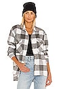 view 1 of 5 Plaid Shirt Jacket in Grey