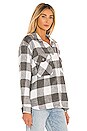 view 3 of 5 Plaid Shirt Jacket in Grey