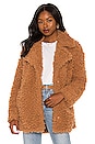 view 1 of 5 What's The Fuzz About Faux Fur Coat in Camel