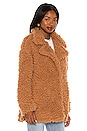 view 3 of 5 What's The Fuzz About Faux Fur Coat in Camel