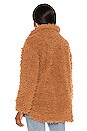 view 4 of 5 What's The Fuzz About Faux Fur Coat in Camel