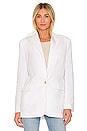 view 2 of 5 Linen On The Edge Blazer in White