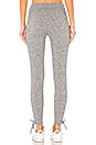 view 3 of 4 Lounge Lace Up Legging in Heather Grey
