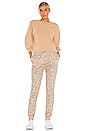 view 4 of 4 I Want It Cat Way Jogger in Camel