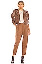 view 4 of 4 Twill Call Pant in Dark Camel