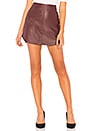 view 1 of 4 Conrad Leather Skirt in Bordeaux