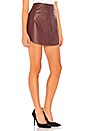 view 2 of 4 Conrad Leather Skirt in Bordeaux
