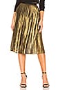 view 1 of 4 Foil The Trouble Skirt in Gold