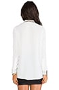 view 3 of 6 Wheeler Lame Trim Blouse in Dirty White