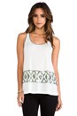 view 1 of 5 Joy Sequin Tank in Dirty White