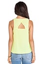 view 3 of 4 Leland Cut Out Tank in Limeade