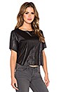 view 2 of 3 Fletcher Faux Suede Top in Black