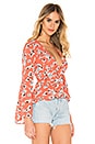 view 2 of 4 JACK by Steve Madden Blue Skies Top in Persimmon Red