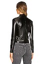 view 3 of 4 Never Too Latex Top in Black