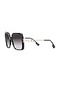 view 2 of 3 LUNETTES DE SOLEIL B. MONOGRAM in Black & Dark Grey Gradient