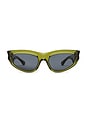 view 1 of 3 Cat Eye Sunglasses in Green