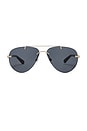 view 1 of 3 Aviator Sunglasses in Gold