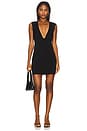 view 1 of 3 Lyon Deep V Mini Dress in Black