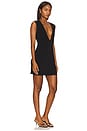 view 2 of 3 Lyon Deep V Mini Dress in Black