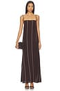 view 1 of 3 VESTIDO ORTA in Mocha Stripe