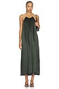 view 1 of 3 ROBE MAXI COMO TIE-NECK in Forest