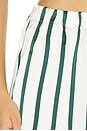 view 7 of 7 Cannes Silk Short in Forest Stripe
