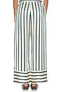 view 4 of 6 Cannes Silk Pant in Forest Stripe