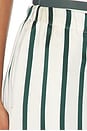view 6 of 6 Cannes Silk Pant in Forest Stripe