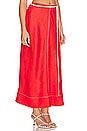 view 2 of 4 Messina Maxi Skirt in Scarlet