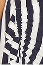 view 7 of 7 Orta Silk Draped Skirt in Navy Stripe