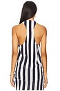 view 3 of 4 Orta Silk Tank Top in Navy Stripe