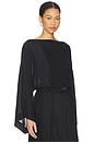 view 2 of 4 Cremona Kimono Top in Black