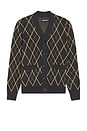 view 1 of 3 Ferguson Knitted Cardigan in Black Marl