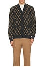 view 3 of 3 Ferguson Knitted Cardigan in Black Marl