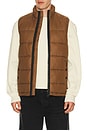 view 1 of 5 Offshore Quilted Gilet Vest in Umber