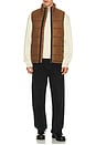 view 3 of 5 Offshore Quilted Gilet Vest in Umber