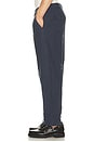 view 2 of 5 Cotton Linen Relaxed Trousers in Navy