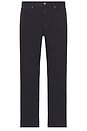 view 1 of 4 Washed Stretch Twill Regular Fit Trouser in Dark Navy