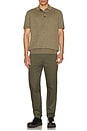 view 5 of 5 Lightweight Stretch Chino in Uniform Green