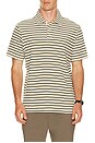 view 1 of 5 Farlam Striped Tailored Polo in Whisper White